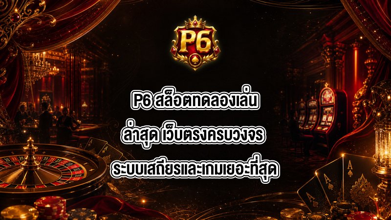 P6 สล็อตทดลองเล่นล่าสุด