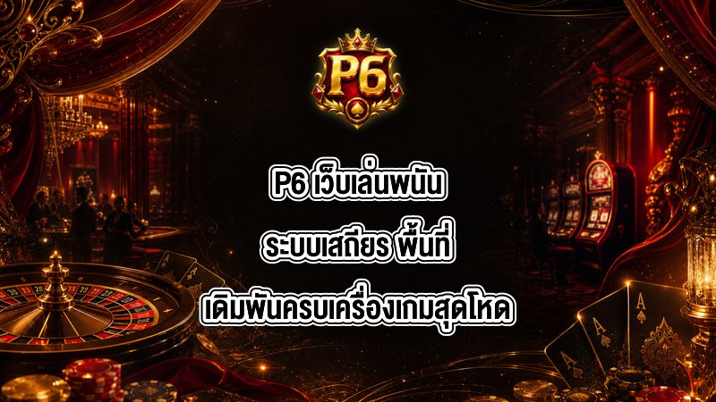 P6 เว็บเล่นพนันระบบเสถียร