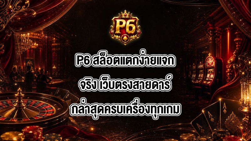 P6 สล็อตแตกง่ายแจกจริง